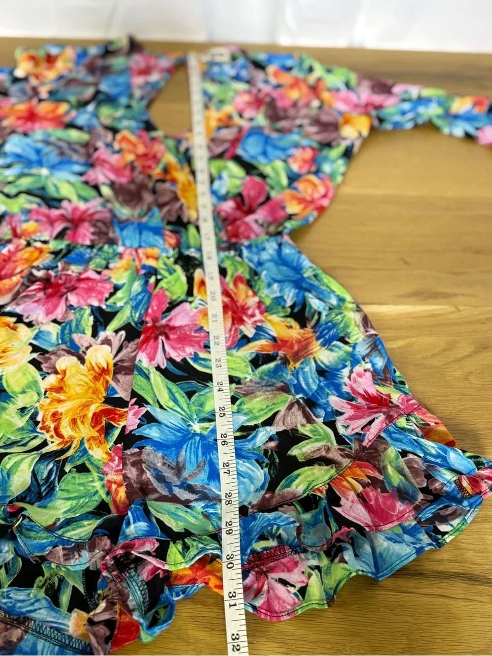Show Me Your Mumu Black Multi-Color Floral Long sleeve Romper Coverup Size Small